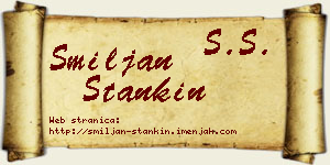 Smiljan Stankin vizit kartica